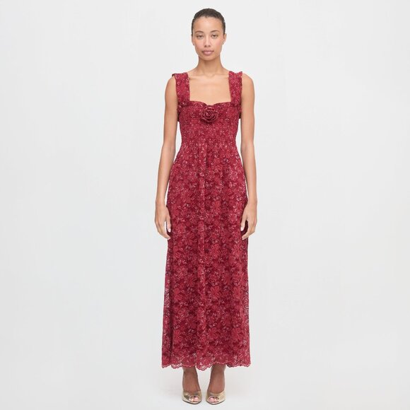 Hill House Home The Rosetta Nap Dress - Claret Lace Size SClaret Lace / S - Picture 3 of 3